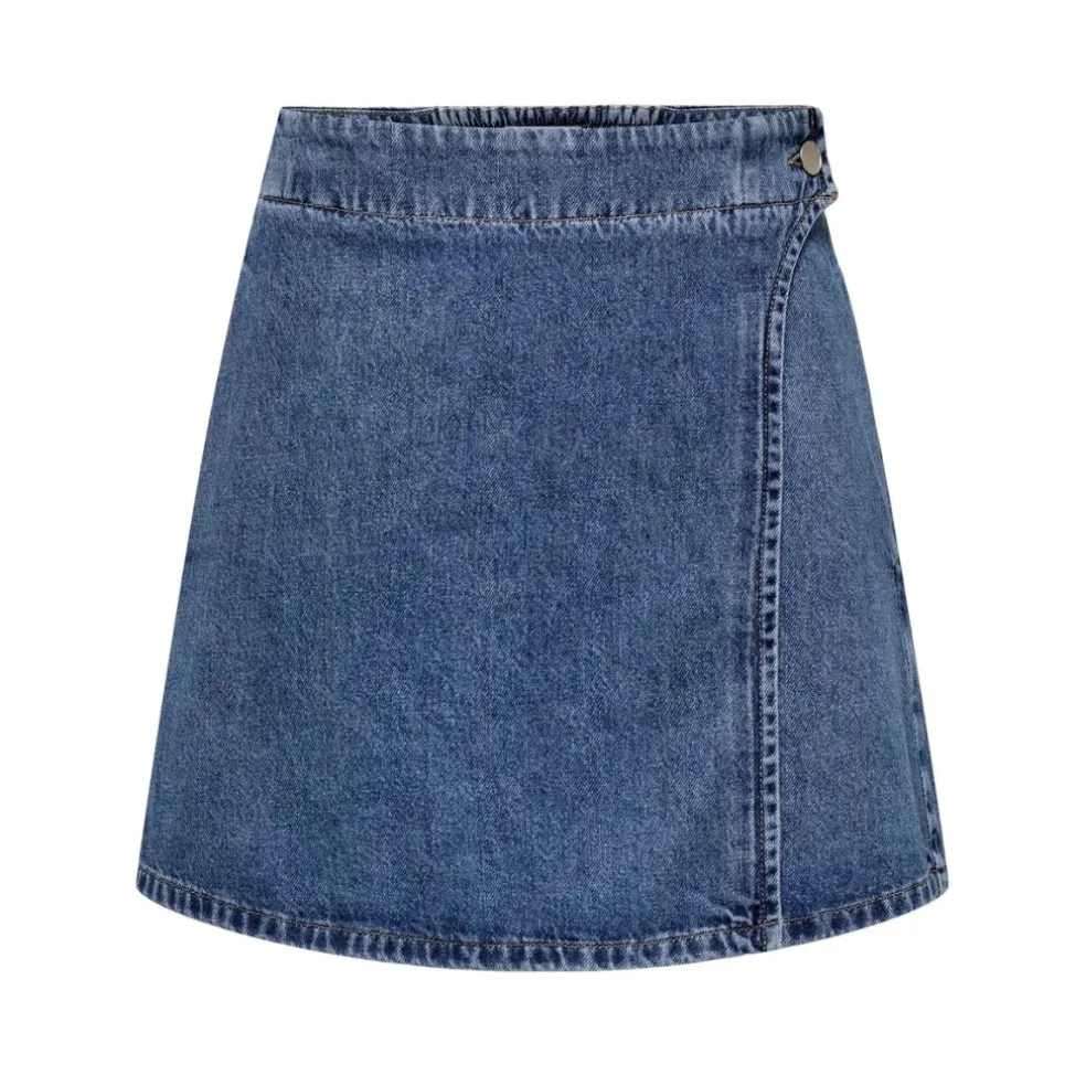 ONLY DAME SKIRT ONLTHEA - Medium blue denim