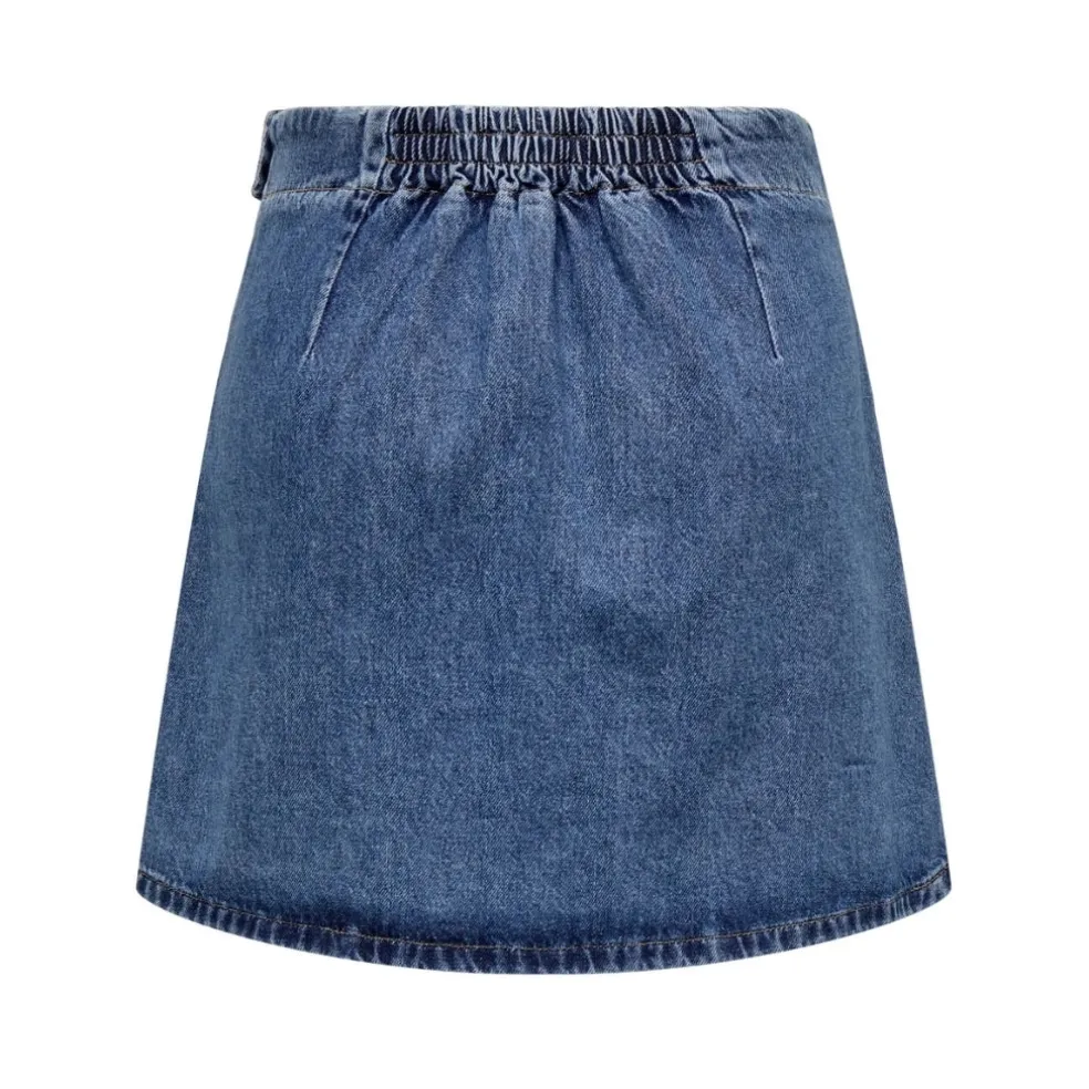 ONLY DAME SKIRT ONLTHEA - Medium blue denim