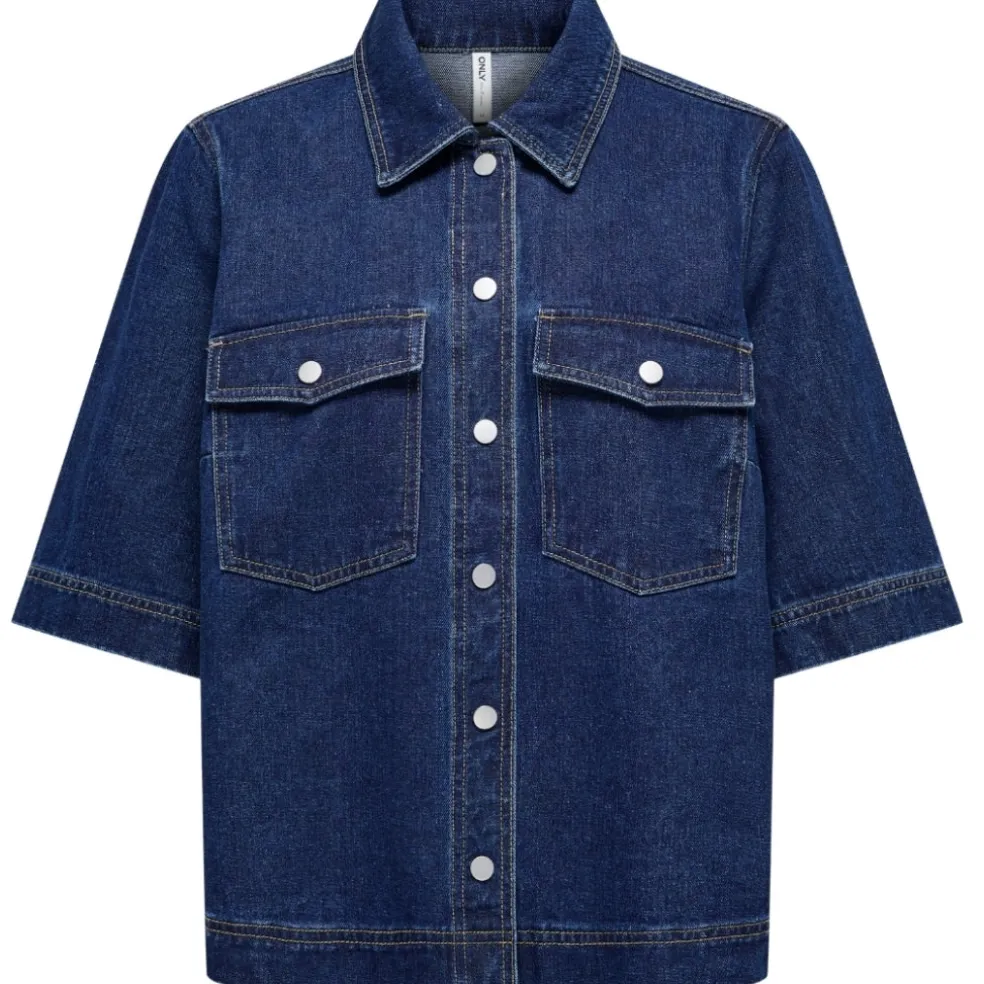 ONLY dame skjorte ONLBELLE - Dark Blue Denim