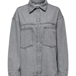 ONLY Dame Skjorte ONLEMMIE - Medium Grey Denim