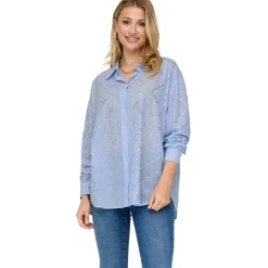 ONLY dame skjorte ONLJULIE - Bright White MEDIUM BLUE