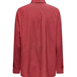 ONLY dame skjorte ONLMAGGIE - Racing Red WHITE