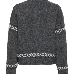 ONLY dame strik ONLAMANDA - Dark Grey Melange Cloud Dancer