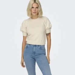 ONLY dame strik ONLRICA - Birch W. MELANGE