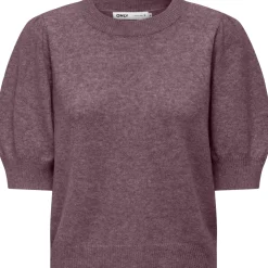 ONLY dame strik ONLRICA - Rose Brown Melange