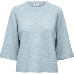 ONLY dame strik ONLSIMONI - Cashmere Blue MELANGE