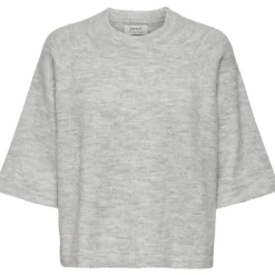 ONLY dame strik ONLSIMONI - Light Grey Melange