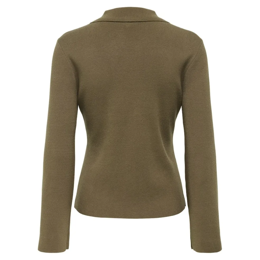 Only dame strik polo cardigan ONLANDREA - Cub