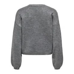 Only dame strik trøje ONLDONNA - Medium grey melange