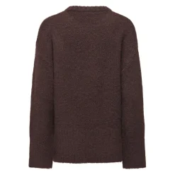 Only dame strik trøje ONLMAGGIE - Seal Brown