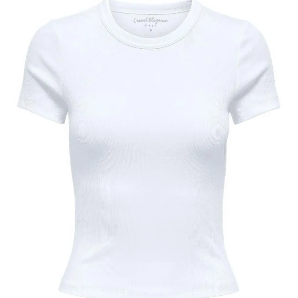 ONLY DAME TOP O-NECK ONLVAL - Bright White