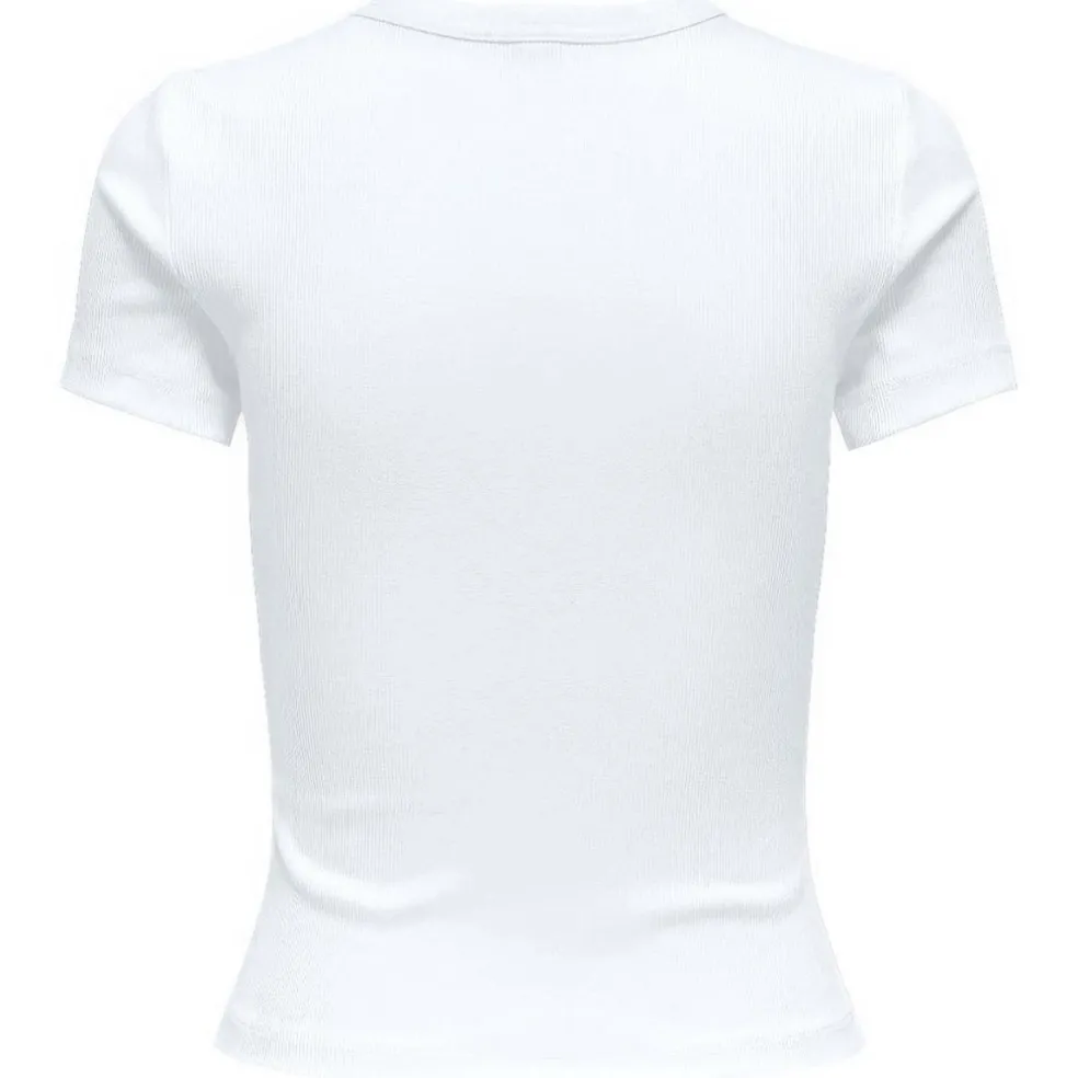 ONLY DAME TOP O-NECK ONLVAL - Bright White