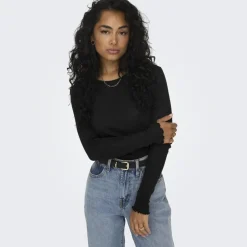 ONLY dame top ONLCARLOTTA - Black