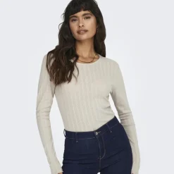 ONLY dame top ONLCARLOTTA - Pumice Stone