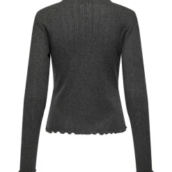 ONLY dame top ONLCARLOTTA - Dark grey melange
