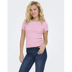ONLY dame top ONLCARLOTTA - Pink Lady