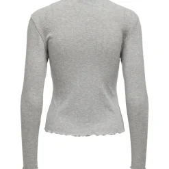 ONLY dame top ONLCARLOTTA - Light Grey Melange