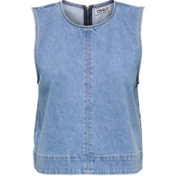 ONLY dame top ONLDORSI - Light Blue Denim