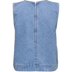 ONLY dame top ONLDORSI - Light Blue Denim