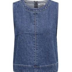 ONLY dame top ONLDORSI - Medium blue denim
