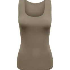 ONLY dame top ONLEA - Walnut