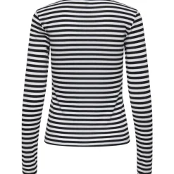 ONLY dame Top ONLELLI - Black Stripes:White