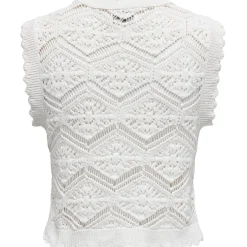 ONLY dame top ONLFRIDA - Cloud Dancer