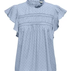 ONLY dame top ONLKATTI - Cashmere Blue