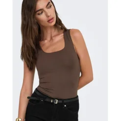 Only dame top ONLLONE - Seal Brown