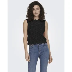 ONLY dame top ONLLUNA - Black