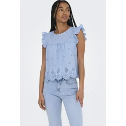 ONLY dame top ONLSILLA - Bel air blue