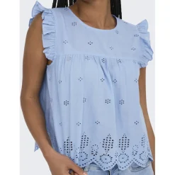 ONLY dame top ONLSILLA - Bel air blue