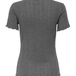 ONLY dame top ONLTENNA - Dark grey melange
