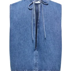 ONLY dame top ONLVIGGA - Medium blue denim