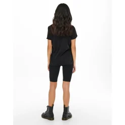 ONLY dame t-shirt ONLLUCY - Black LOTUS