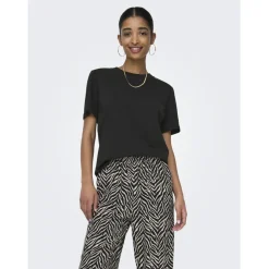 ONLY dame t-shirt ONLMONJA - Black