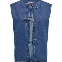 ONLY DAME VEST ONLDORSE - Medium blue denim
