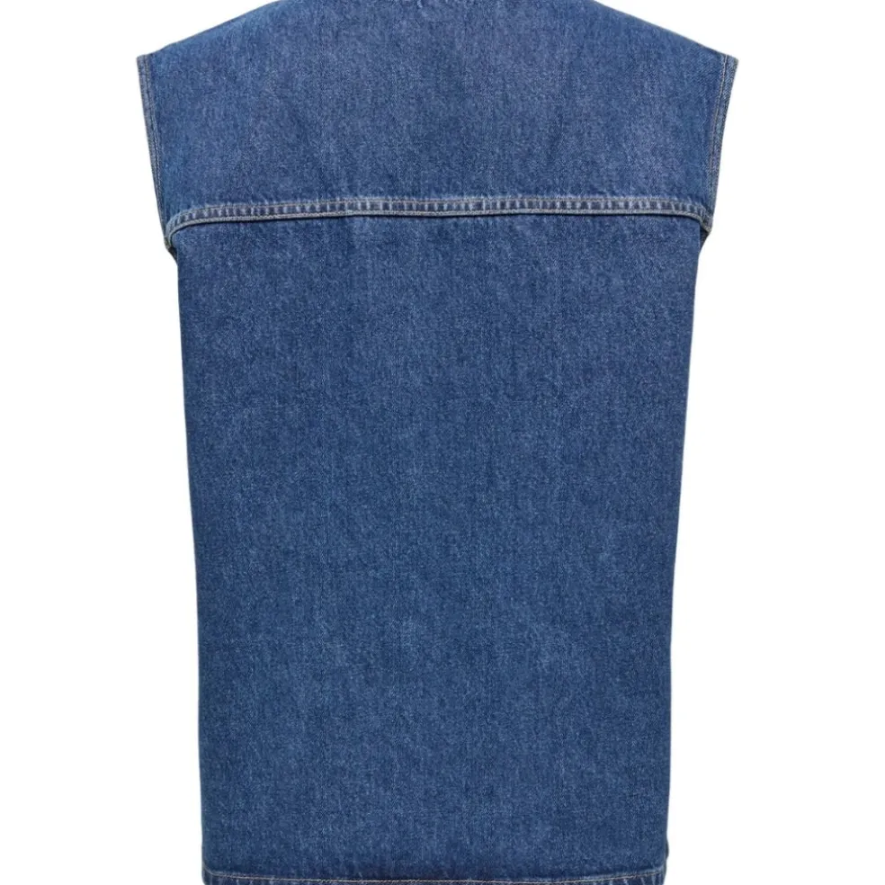 ONLY DAME VEST ONLDORSE - Medium blue denim