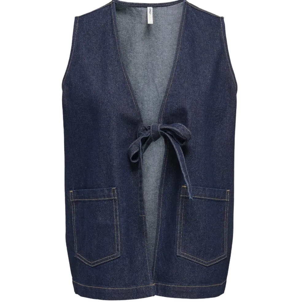 ONLY dame vest ONLIDA - Dark Blue Denim