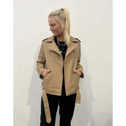 PIECES dame biker jakke PCHAYDEN - Tigers Eye