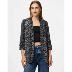 Pieces dame blazer PCBOSELLA - Grey Leo