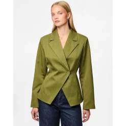 Pieces dame blazer PCFALKA - Sphagnum Stripes
