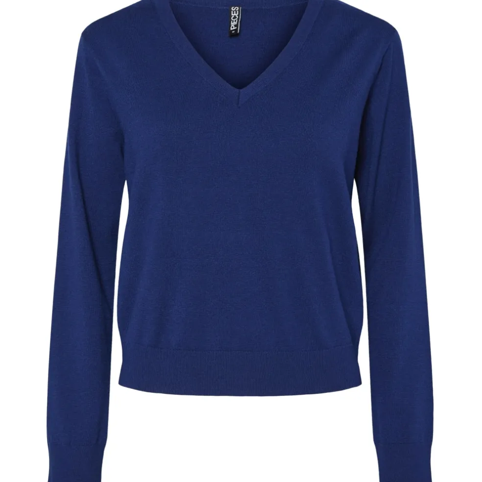 PIECES dame bluse PCNATALIE - Bellwether Blue