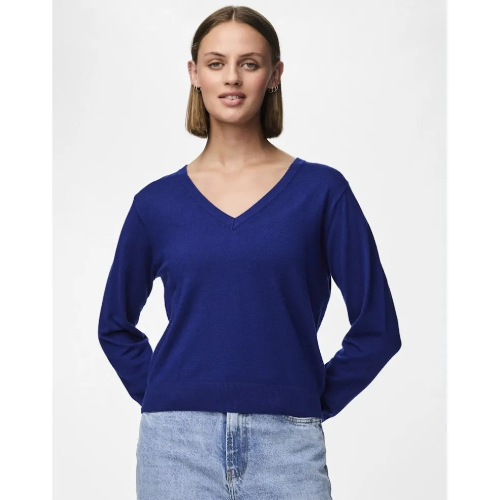PIECES dame bluse PCNATALIE - Bellwether Blue