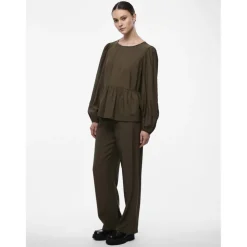 PIECES dame bluse PCNIKO - Grape Leaf