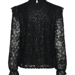 PIECES dame bluse PCOLLINE - Black