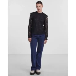 PIECES dame bluse PCOLLINE - Black