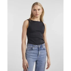 PIECES dame bodystocking top PCNEJA - Black