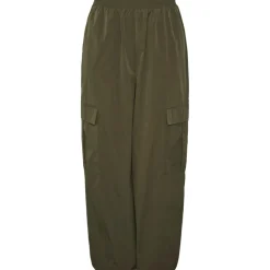 PIECES dame bukser PCANNA - Deep Lichen Green