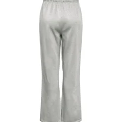 PIECES dame bukser PCCHILLI - Light Grey Melange